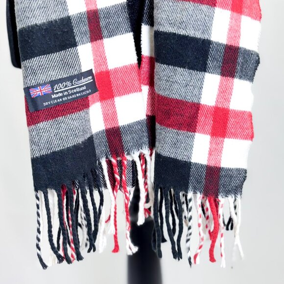 Scottish Cashmere Scarf Made In Scotland Classic Trendy Winter Gear - Picture 4 of 8